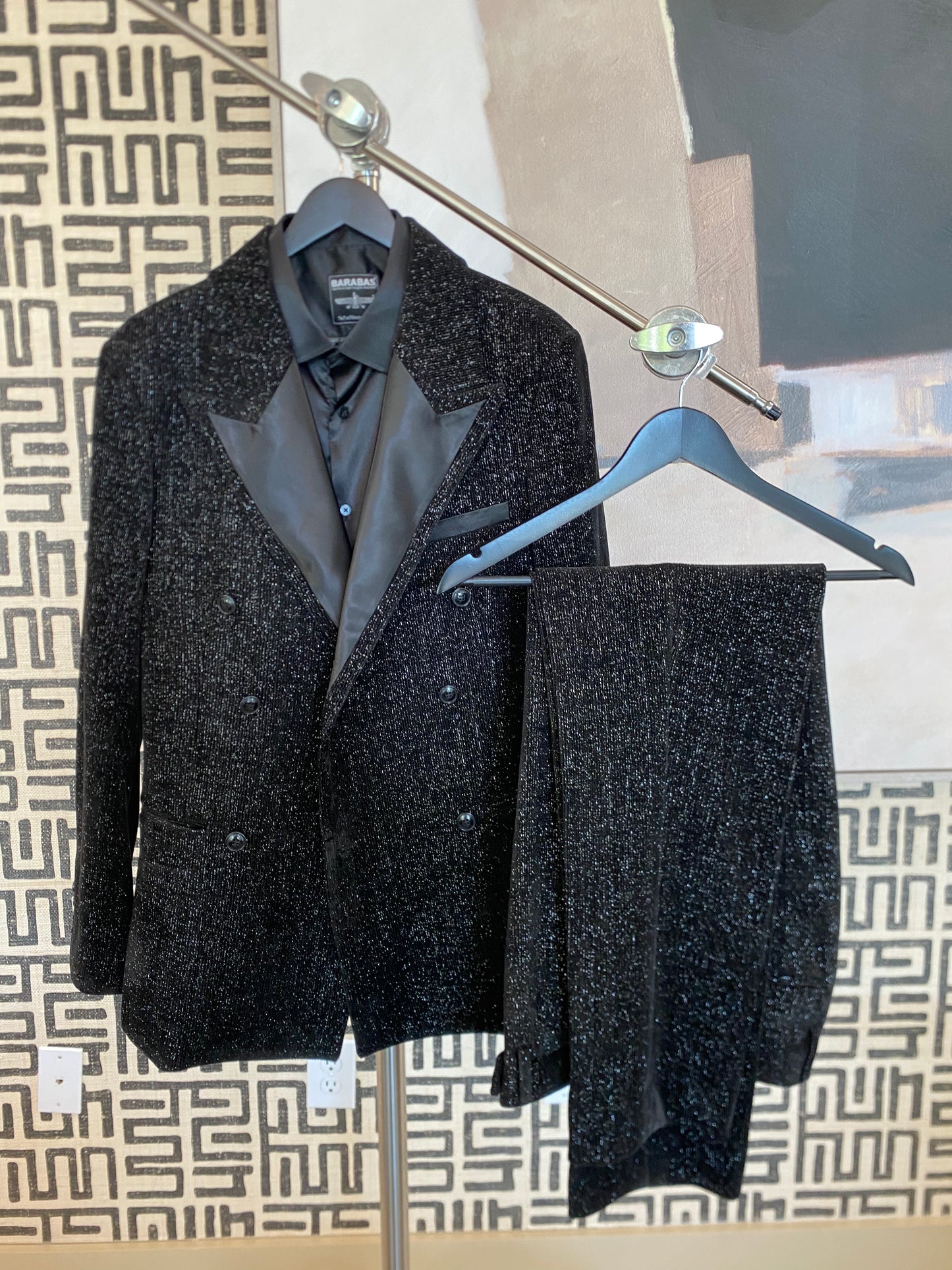 Black Fashion suit