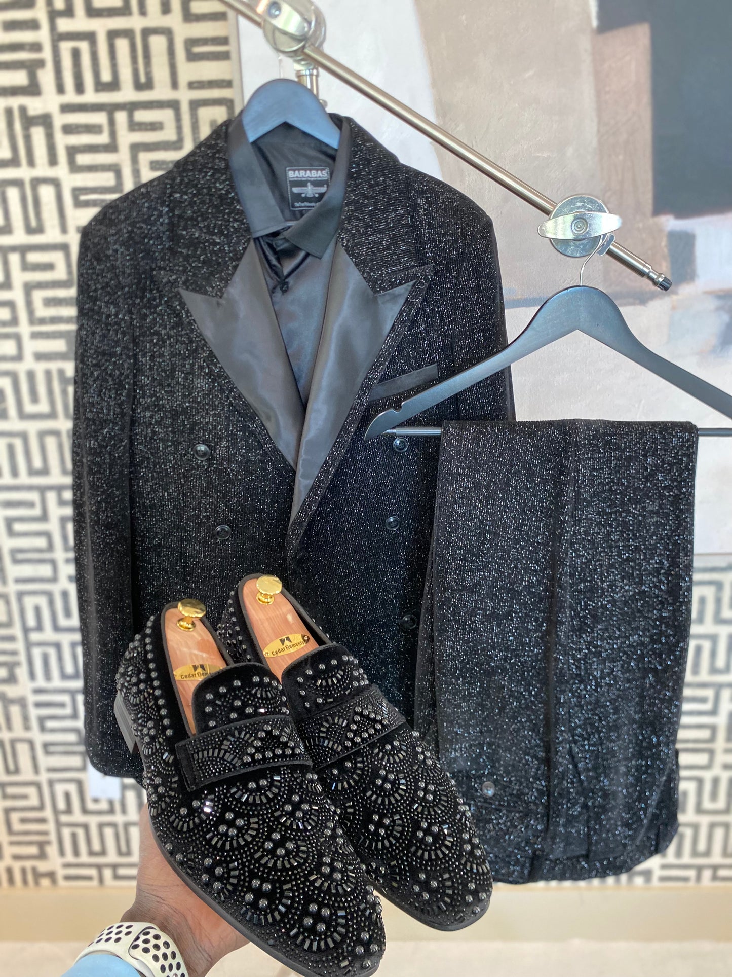 Black Fashion suit